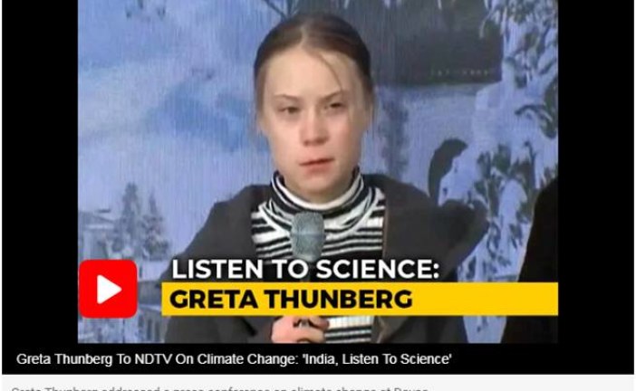 Greta Thunberg to NDTV On Climate Change: ‘India, Listen To Science’