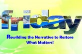 Rewilding the Narrative to Restore What Matters!