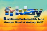 Redefining Sustainability for a Greater Good: A Wakeup Call?