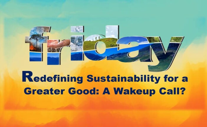 Redefining Sustainability for a Greater Good: A Wakeup Call?