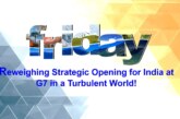 Reweighing Strategic Opening for India at G7 in a Turbulent World!